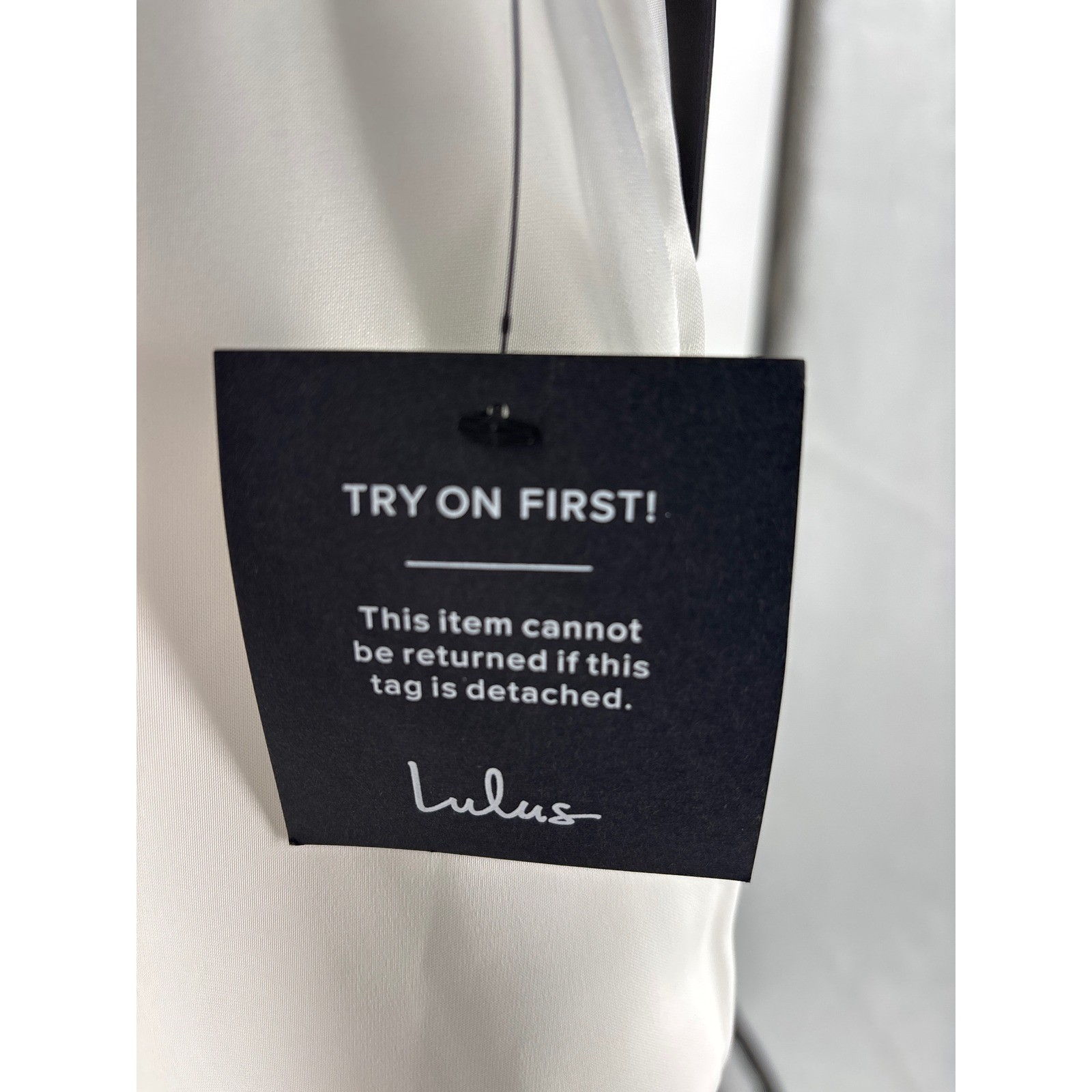 Lulus Classic Elegance White Satin Mock Neck Sleeveless Mini Dress Small NWT