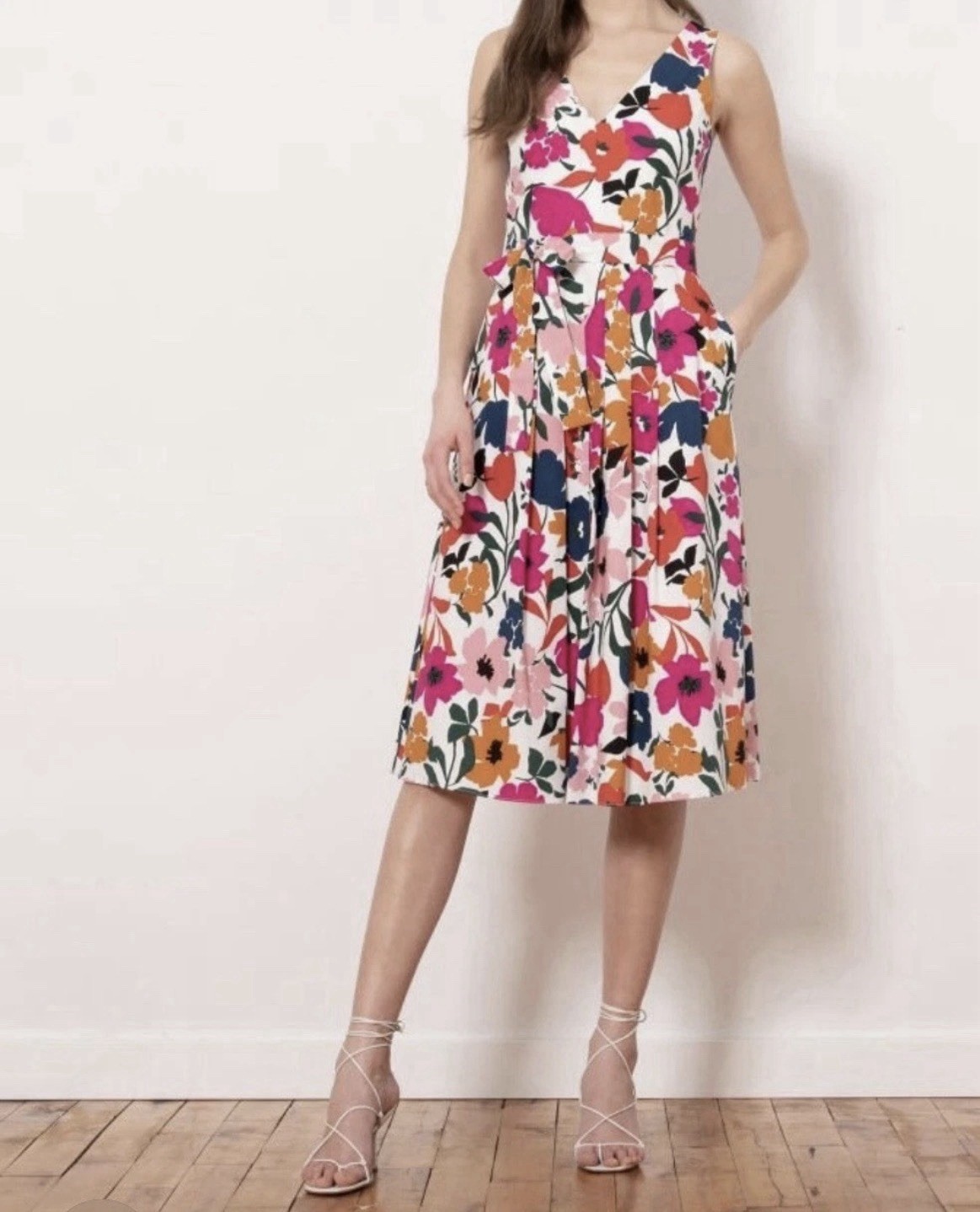 Donna Morgan Dress Size 10 Floral Cotton Dress