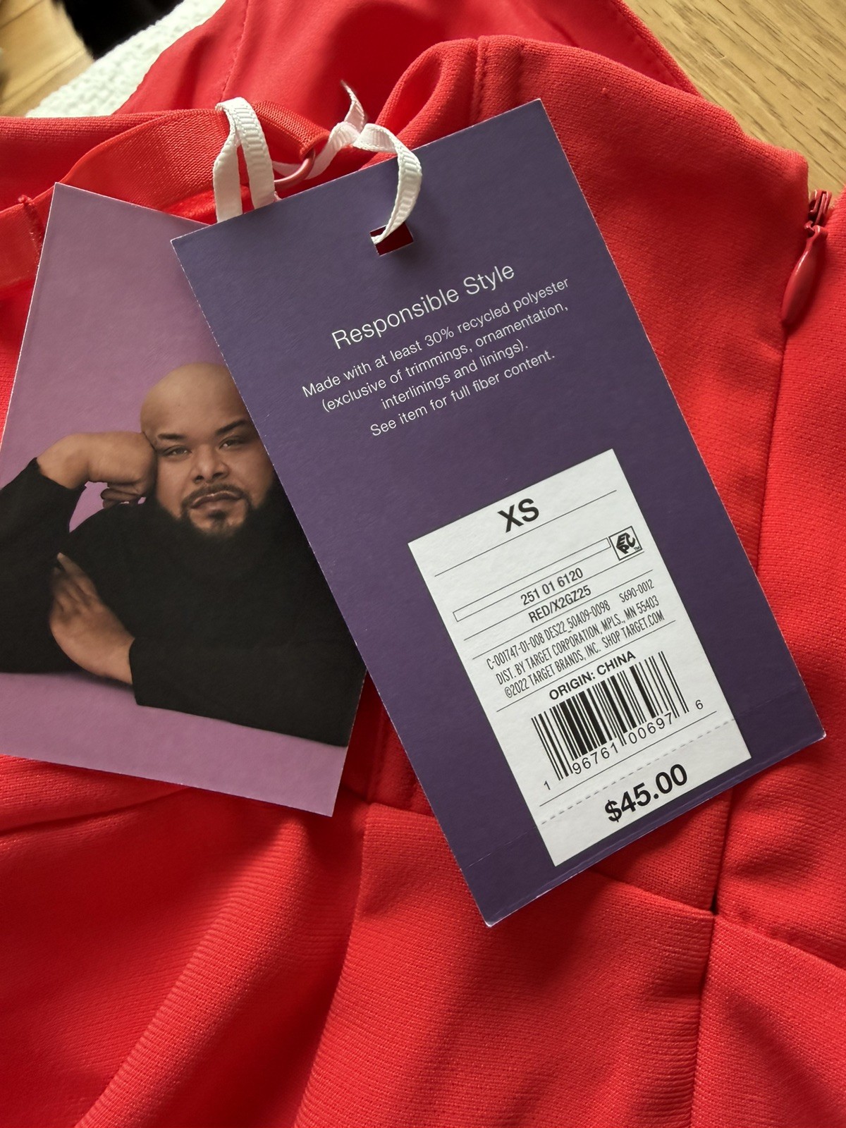Sergio Hudson x Target Red Bustier Midi Dress NWT size XS