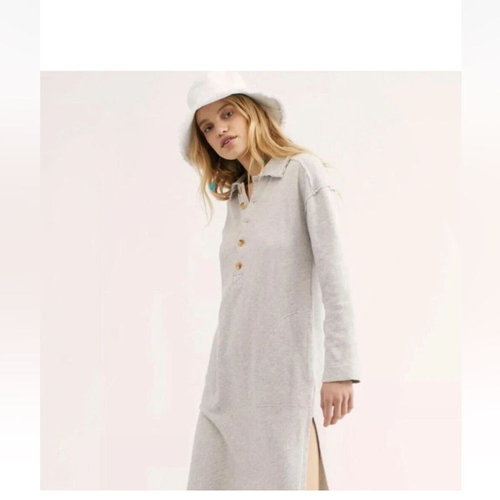 Free People “On My Way” Polo Dress. XS