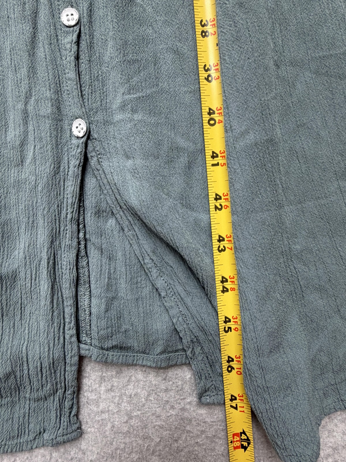 Frye And Co Womens XL Green Maxi Tank Dress Button Front Pockets Casual