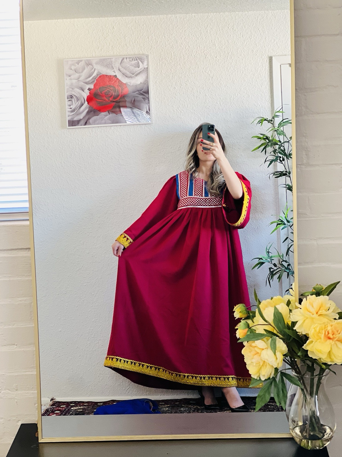 Afghan long maxi style kochi nikkah dress for women