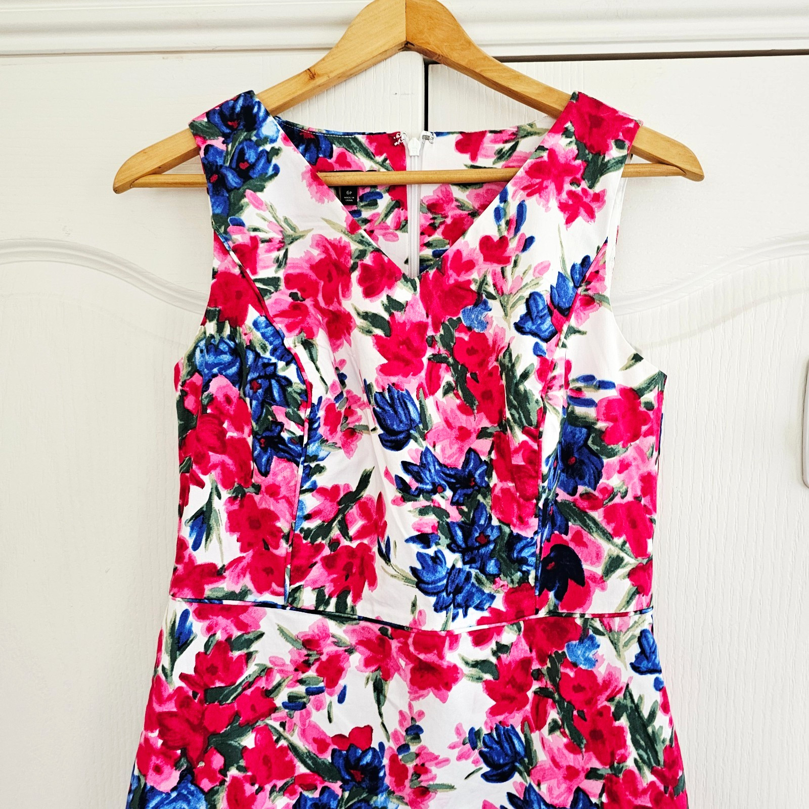 TALBOT Womens Dress UK 10 US 6 Multi Abstract Floral Print Wedding Evening Party