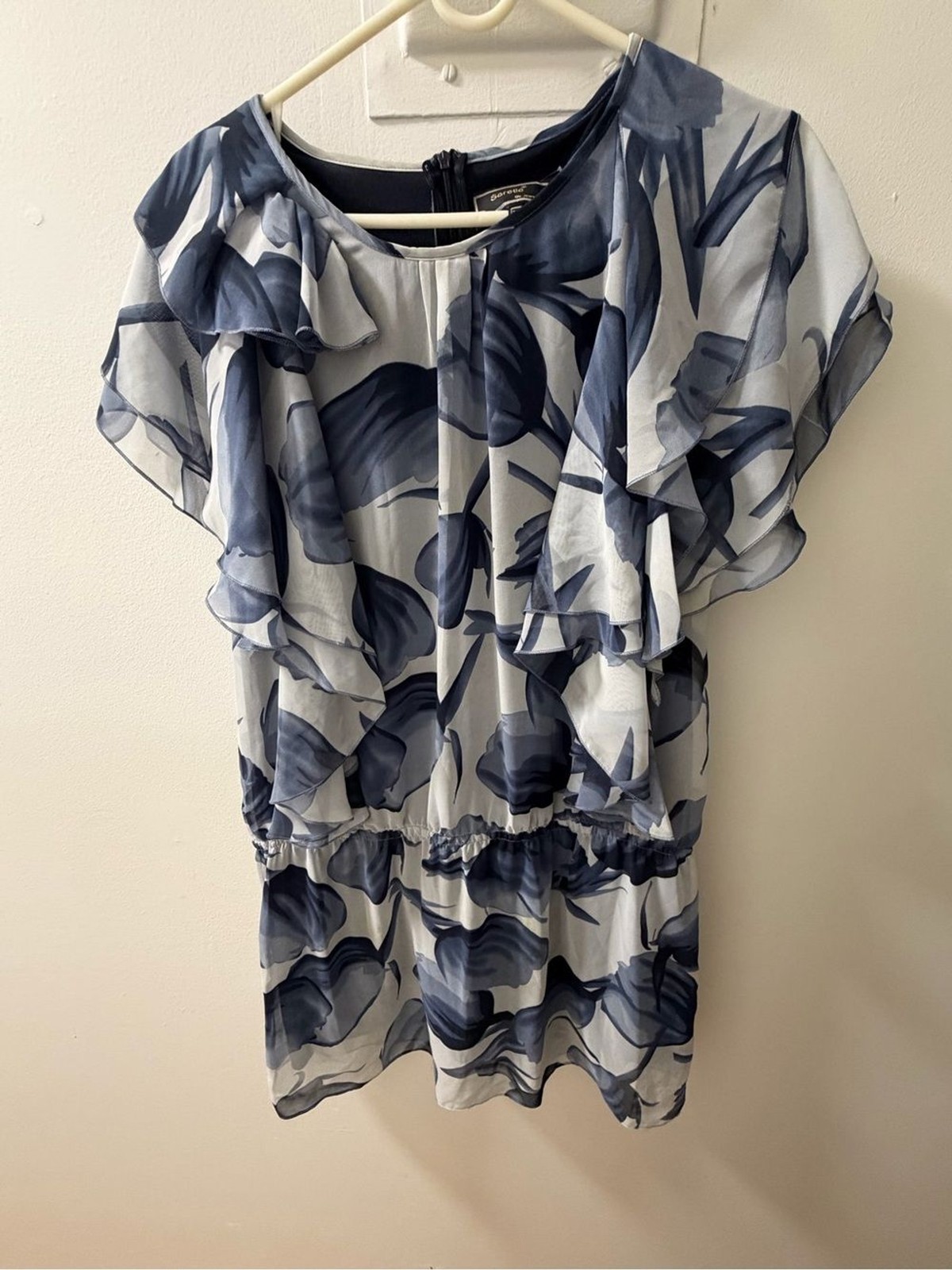 Sarelle by Jazzyes Floral Ruffle Mini Dress – (US 8)