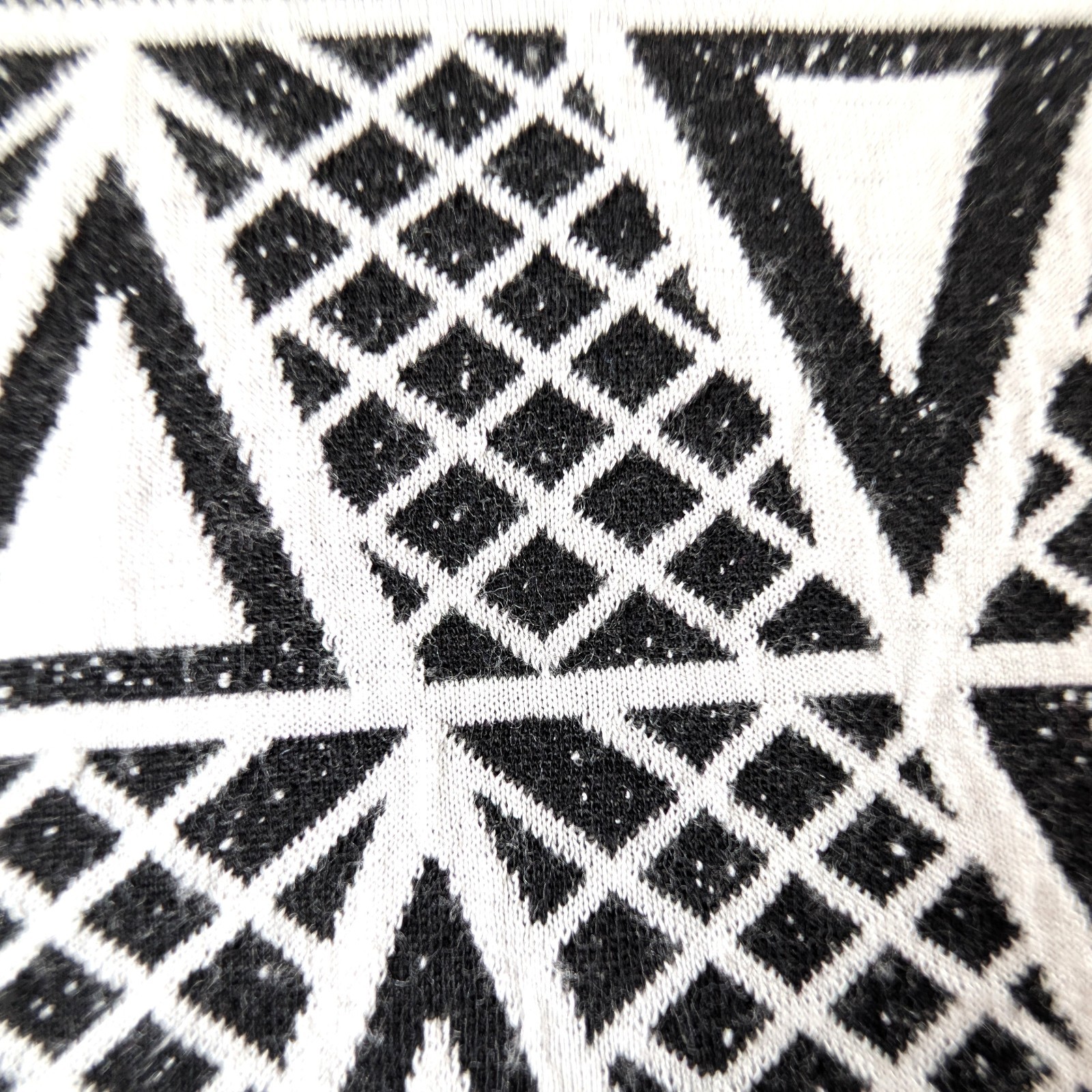 Joseph Ribkoff Sweater Dress Womens Size 8 Black White Knit Pullover Bodycon