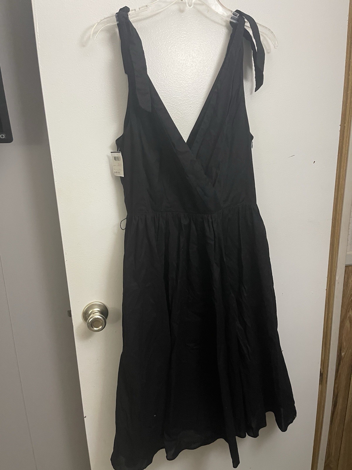 NWT Lapis sundress fit/flare 100% cotton, v front, v back