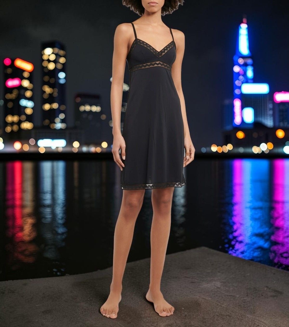Eres – Mélody lace-trimmed minidress Size 38 US 6 NWT