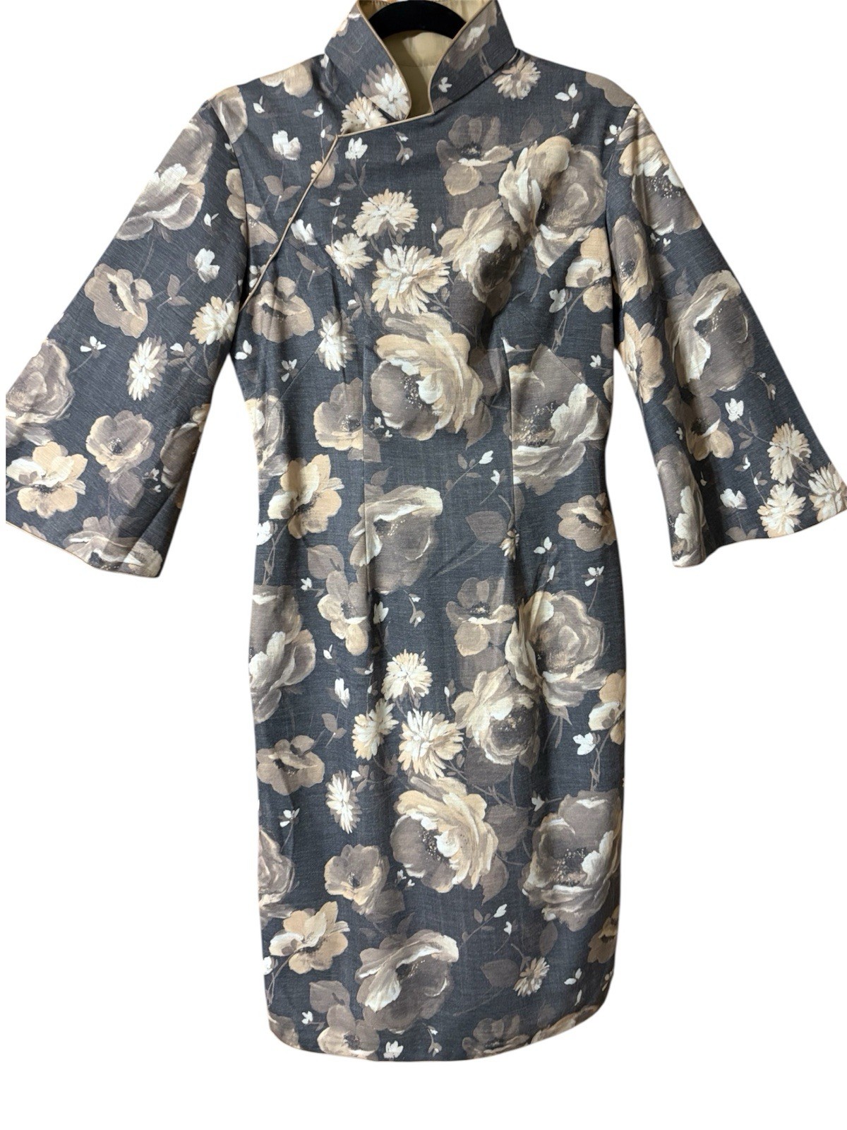 VTG Romantic Floral Chinese Qipao Dress Cheongsam 70s EUC Women’s M 38/32 Read