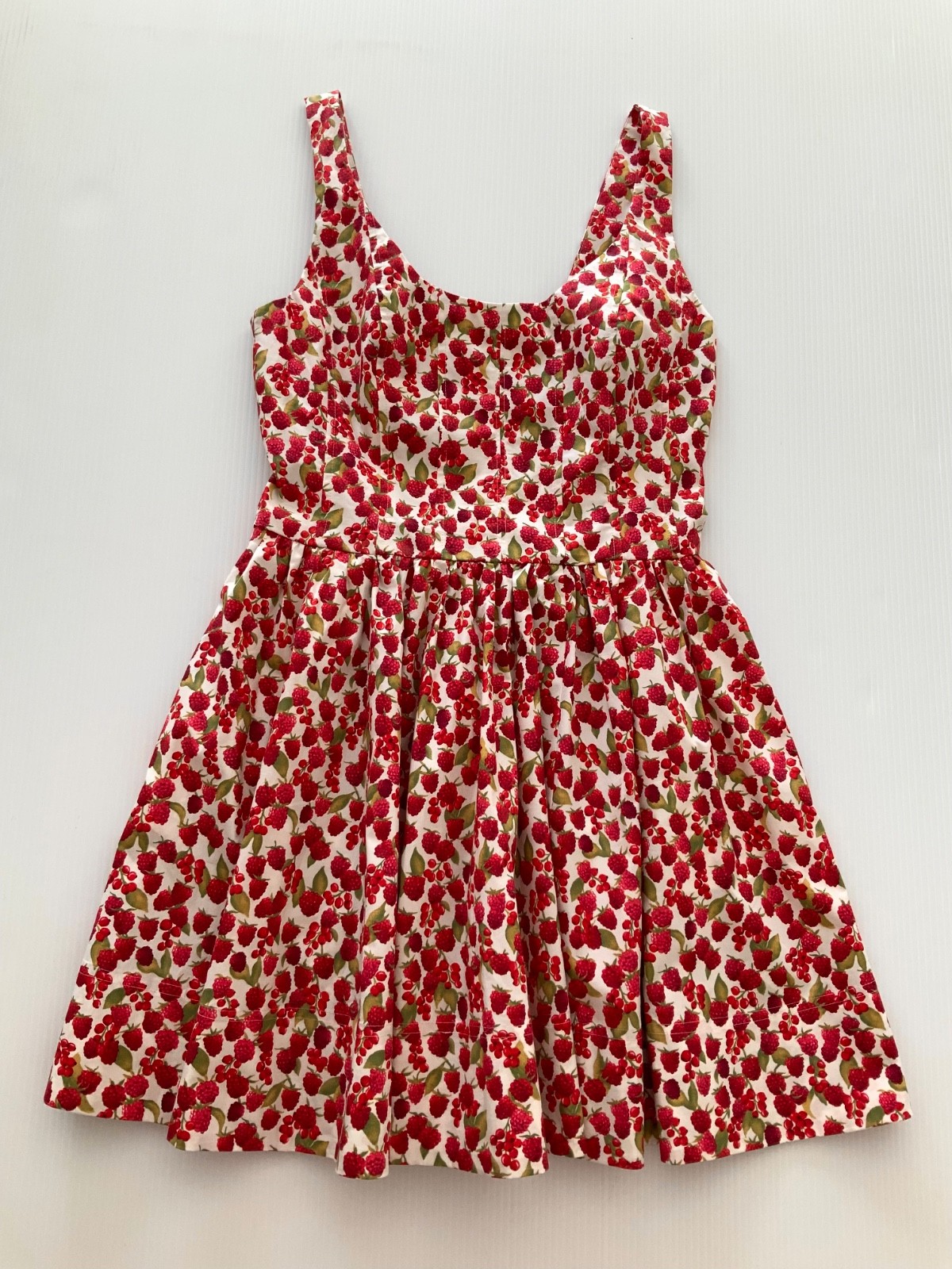 J.Crew Women’s NWT Fit-And-Flare Mini Dress In Raspberry Print Size: 4