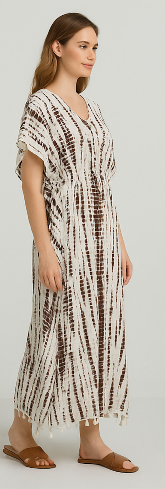 Kaftan Dress Beach Cover Boho Gown Hippie Women Plus Size Tunic Top US ST KF015