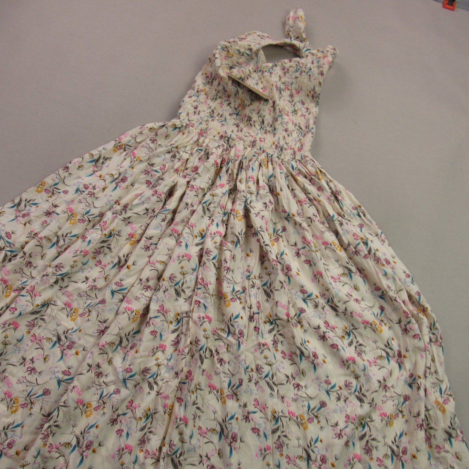 Elf Dress Womens Medium Sleeveless Lightweight Crew Neck Floral Casual