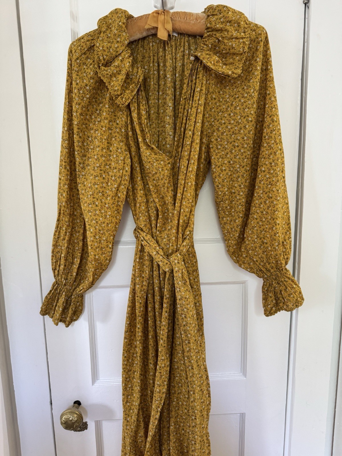 Doen Yellow Floral Print Dress XXS