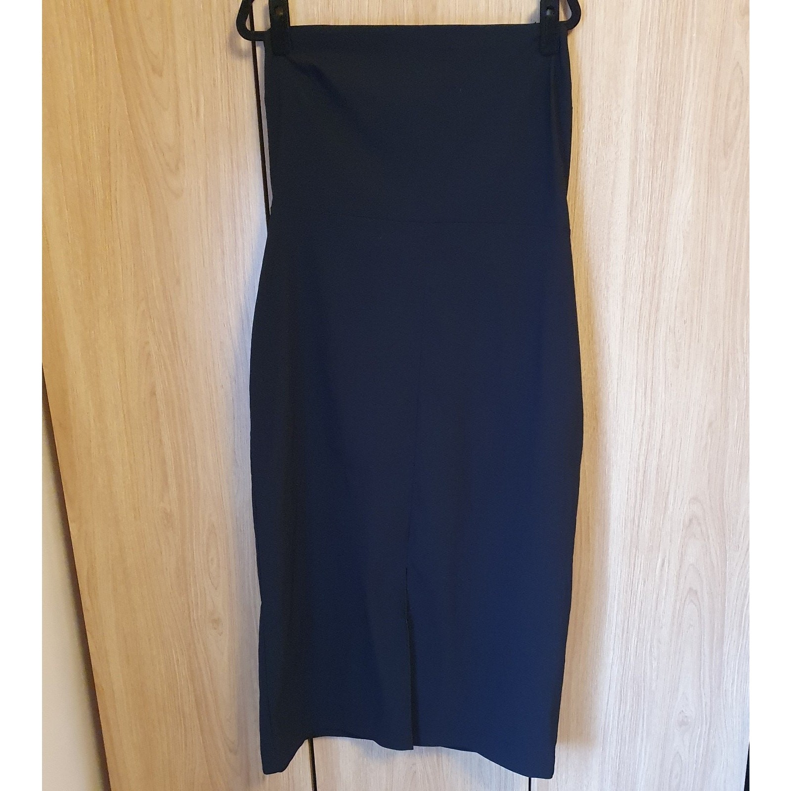 Marks & Spencer Strapless Dress Classic Minimalist Quiet Luxury Size 16 Black