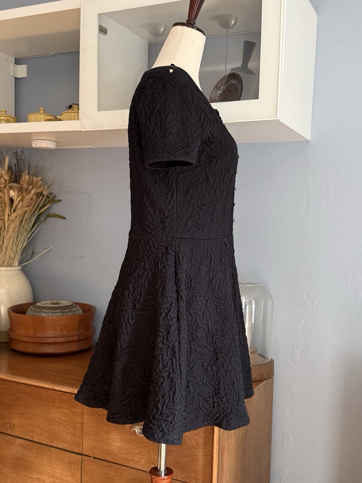 Opening Ceremony Desert Jacquard Flare Dress Black Size L