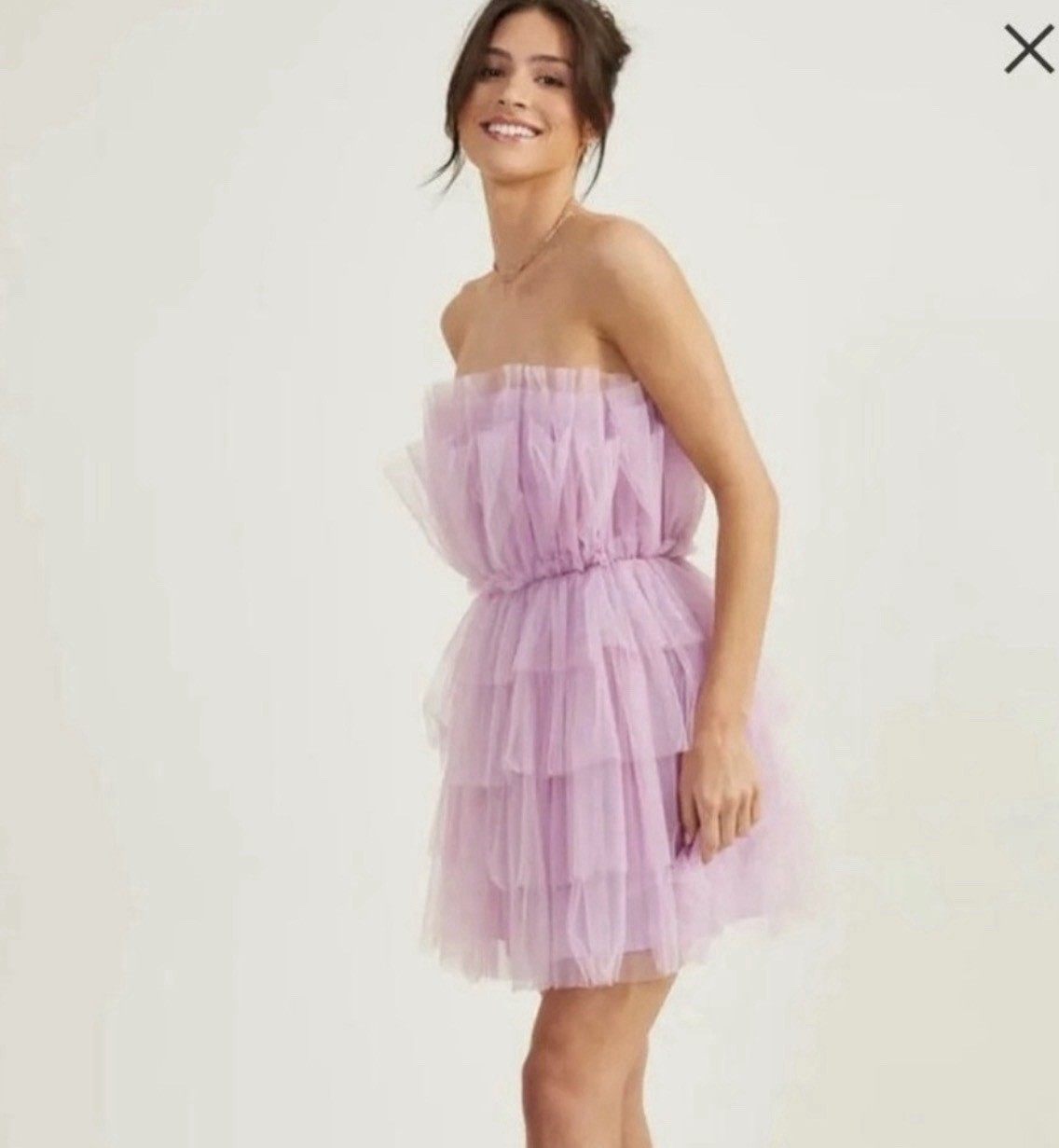 ✨💜 NWT Altar’d State Daria Tulle Mini Dress Lavender Lilac Small Fairycore ✨