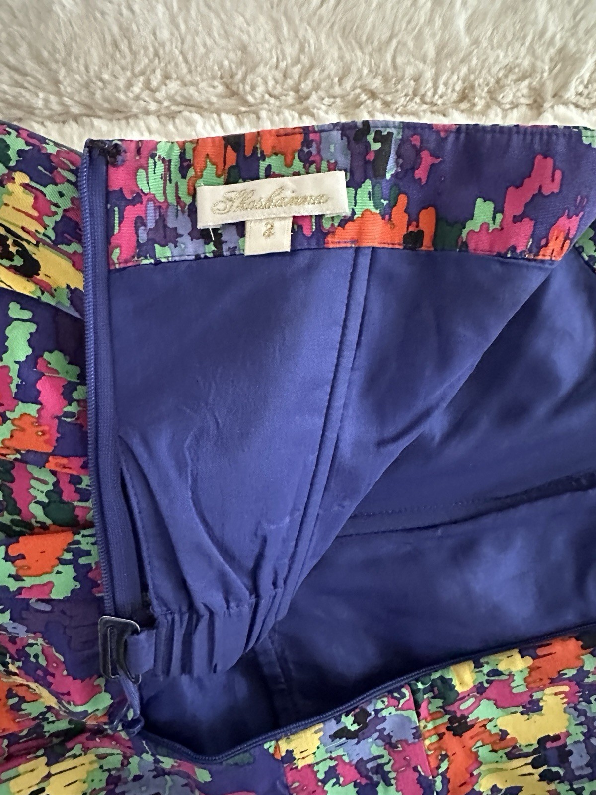 Shoshanna Multi Color Print Dress Size 2