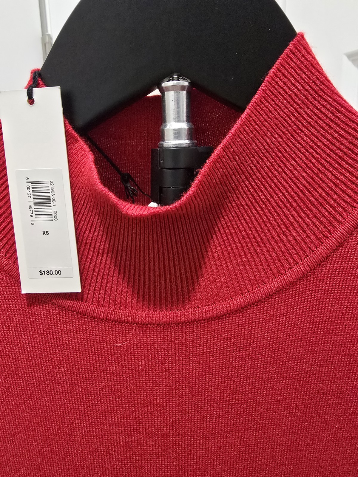 NWT Banana Republic Red Mock Turtleneck faux wrap Sleeveless Dress Size XS