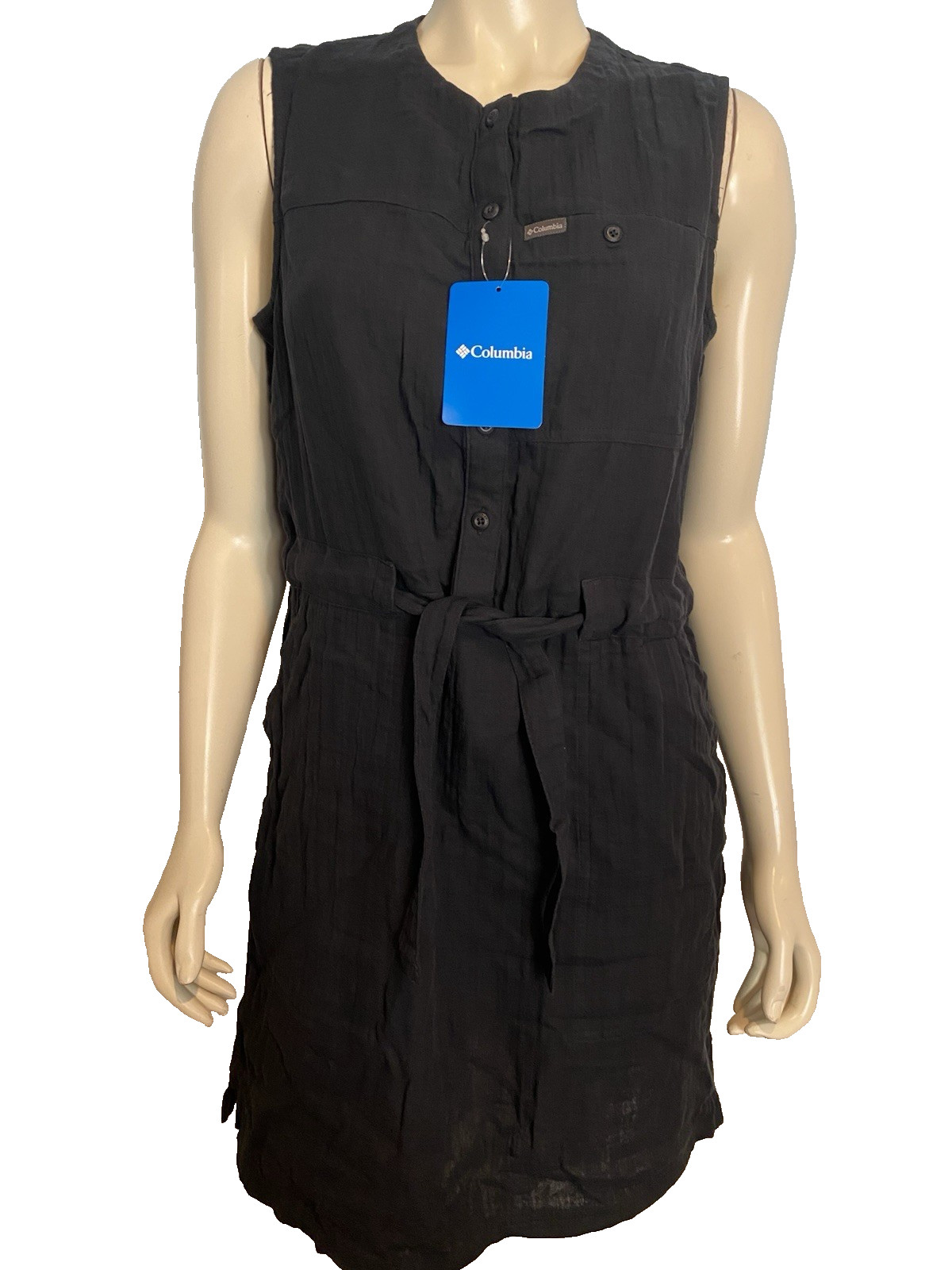 NWT Columbia Holly Hideaway Breezy Sleeveless Dress Black M