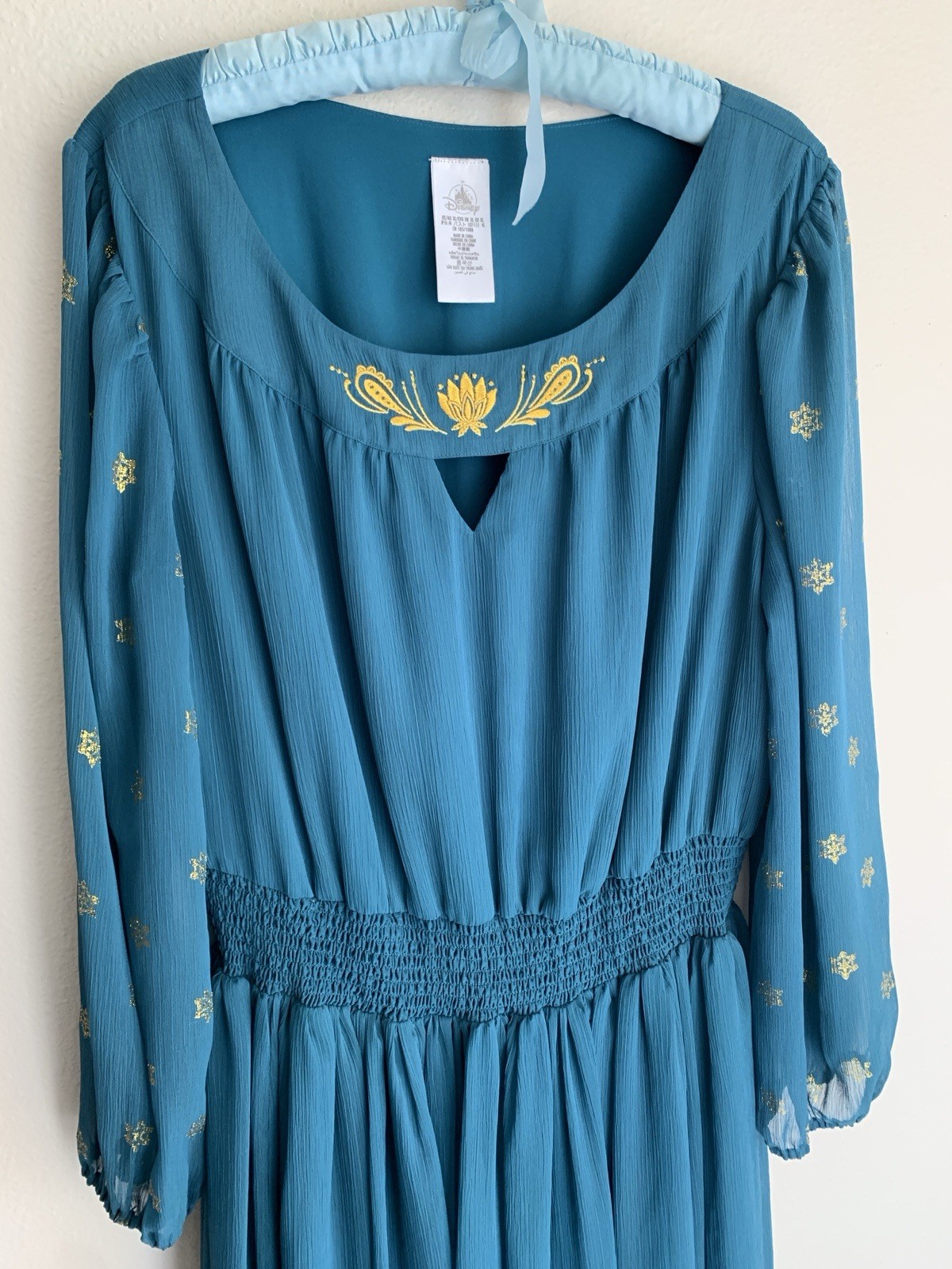 XL Adult Disney Parks Jasmine Dress Shop Aladdin 90s Princess Teal Gold Costume
