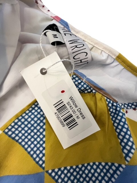 Brooke Wright Willow Quilt Dress Cotton Poplin Size Medium Cottage NWT USA MADE