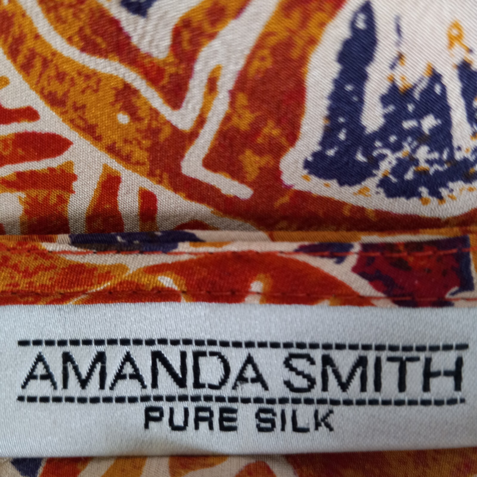 Amanda Smith Silk Maxi Dress Womens 14 Geometric Aztec Southwestern Sleeveless