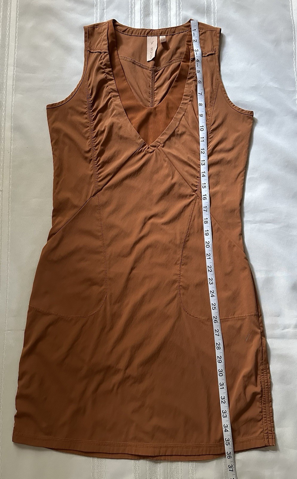 Indyeva Liike Dress Size S Rust Copper Orange / Terracota Hiking Athleisure EUC