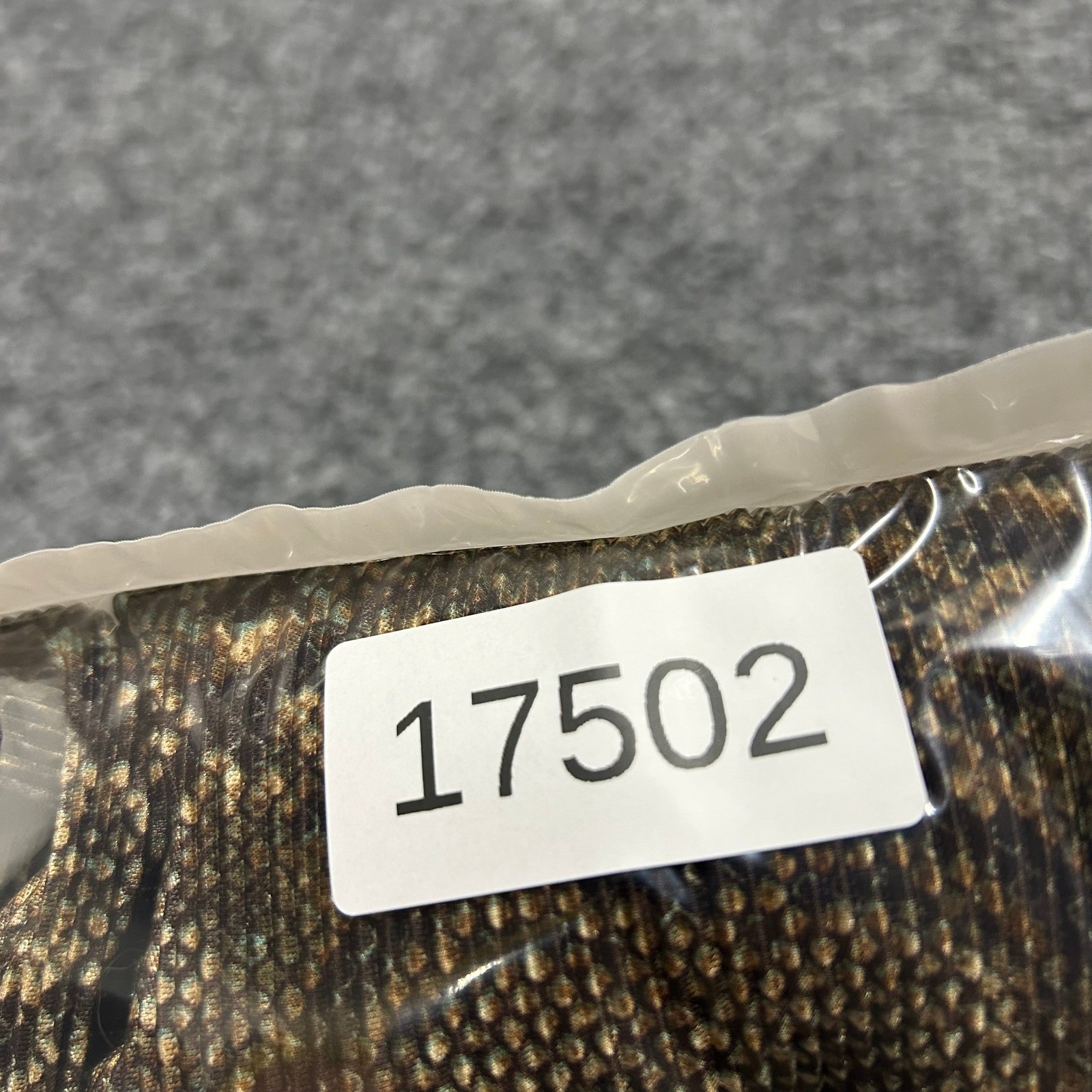 Connected Apparel Dress Womens Size 8 Brown Snakeskin V-Neck Short Sleeve Sheath