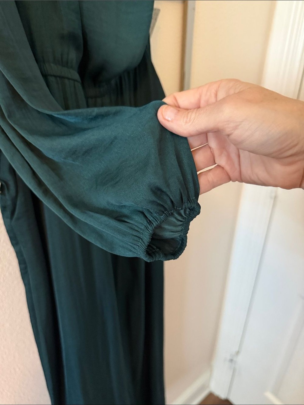Naked Zebra Size Small One-Shoulder Dark Green Women’s Jumpsuit