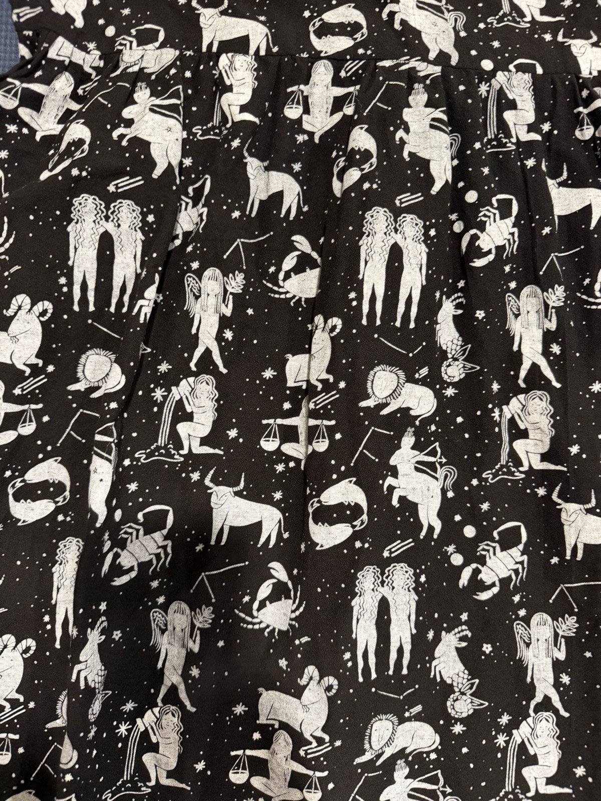 Horoscope Dress – Stars Celestial Moon Witch Black Zodiac XL Mata traders
