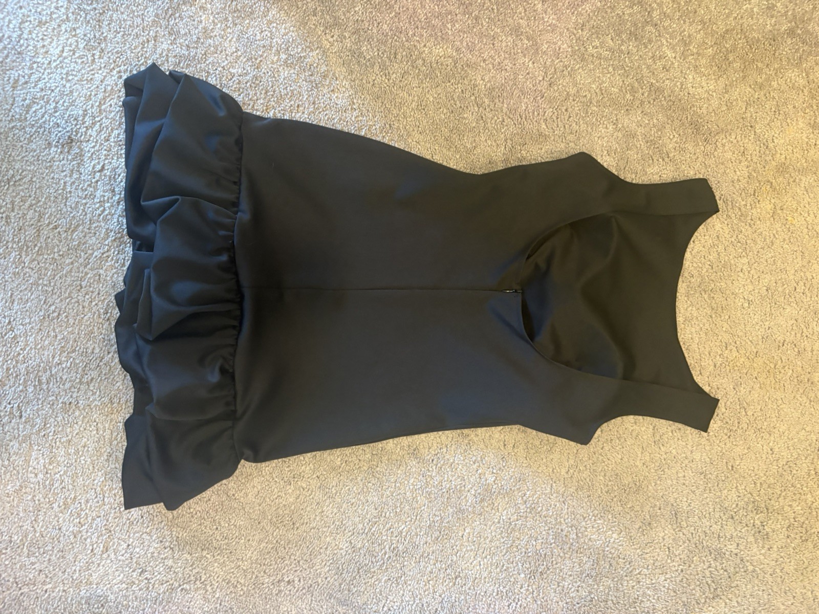 LBD, peplum, ruffle hem, sleeveless, cap sleeve, cocktail, workwear, minimalist
