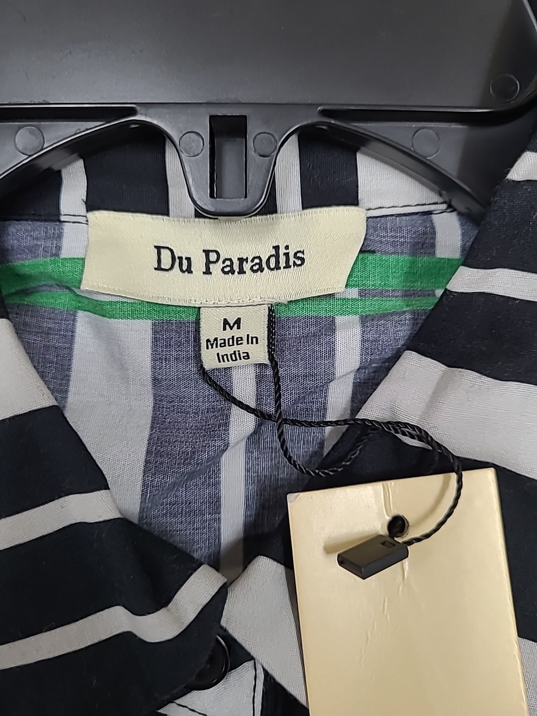 New Du Paradis Hazel Long Sleeve Button Up Shirt Dress Size Medium