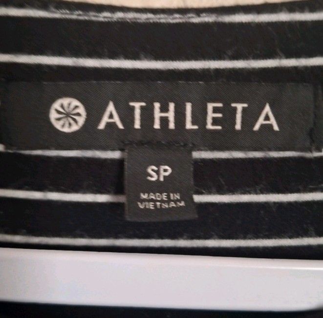 Athleta La Palma Dress Super Soft UPF 50+ Sz SP Knee Length black Sleeveless