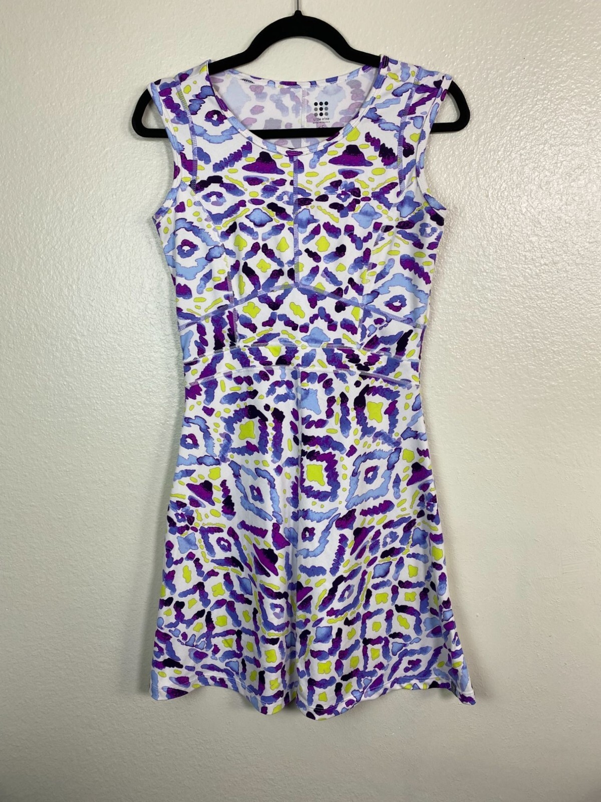 Tittle Nine Sleeveless Dress size XS Abstract Purple Outdoor Camping Boho Stretc