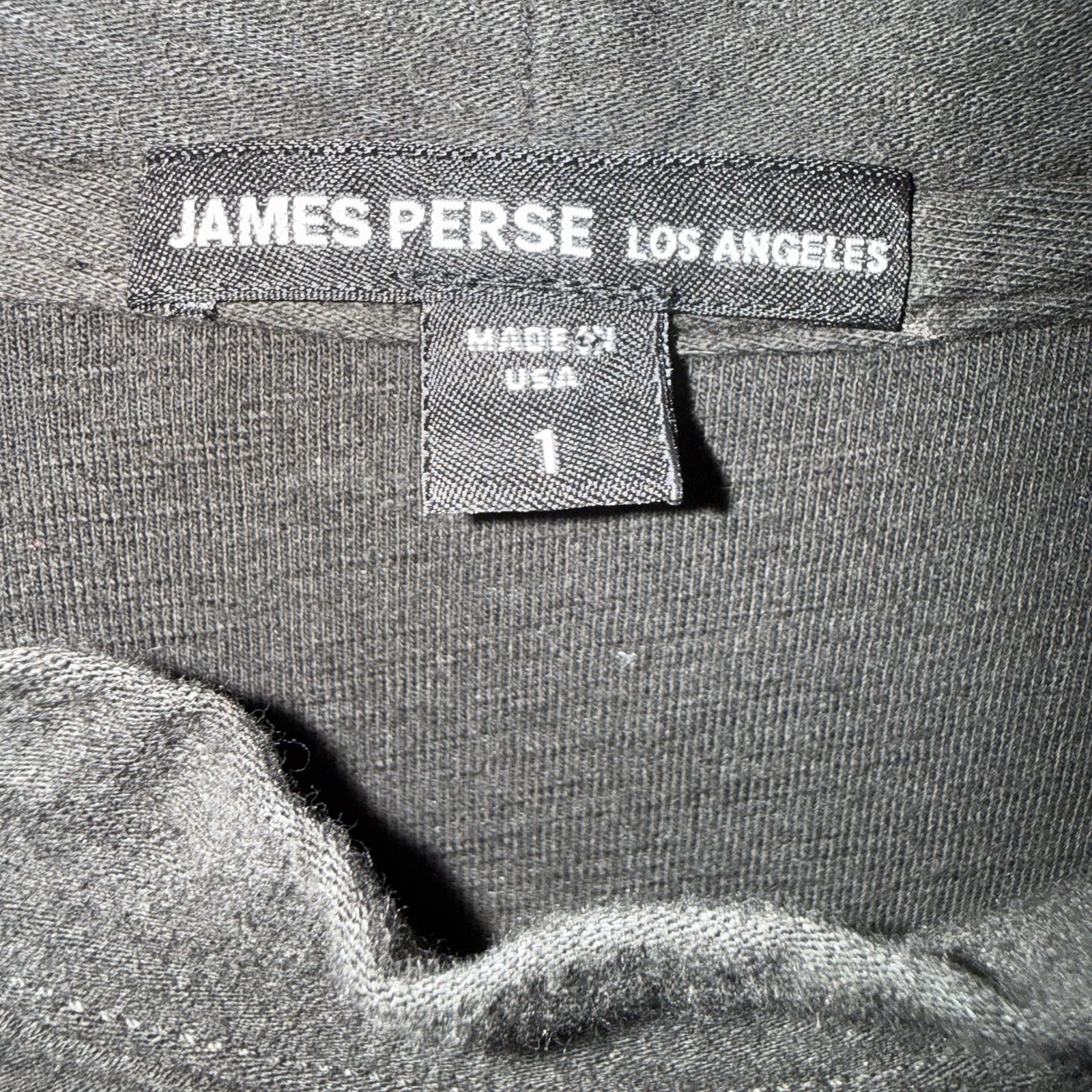 James Perse LA Blouson Raglan Surf Jersey Dress Carbon Gray Preppy Comfort Sz S