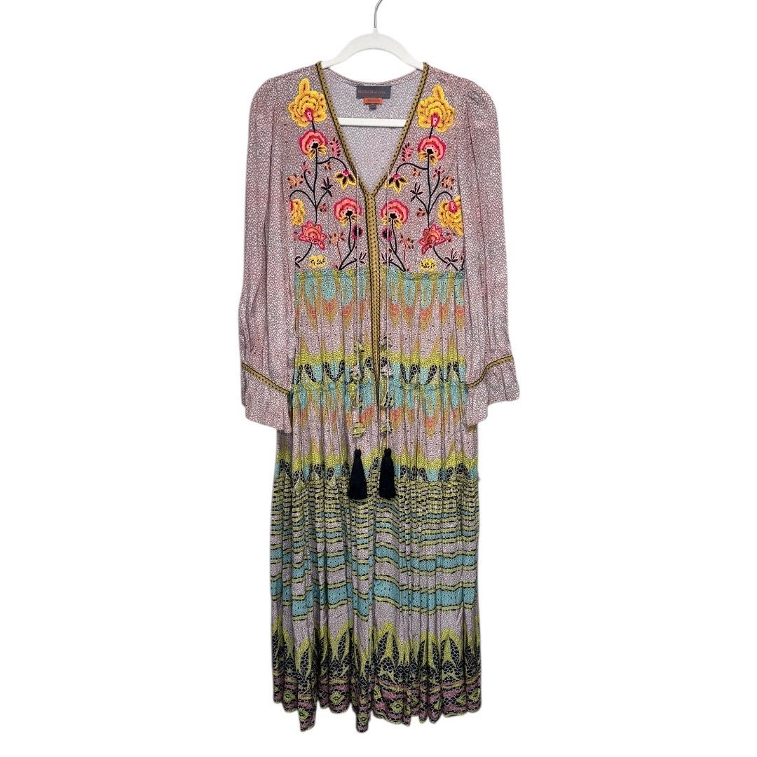 FREE SHIPPING – Bhanuni by Jyoti Giorgia Embroidered Maxi Dress – Size 4