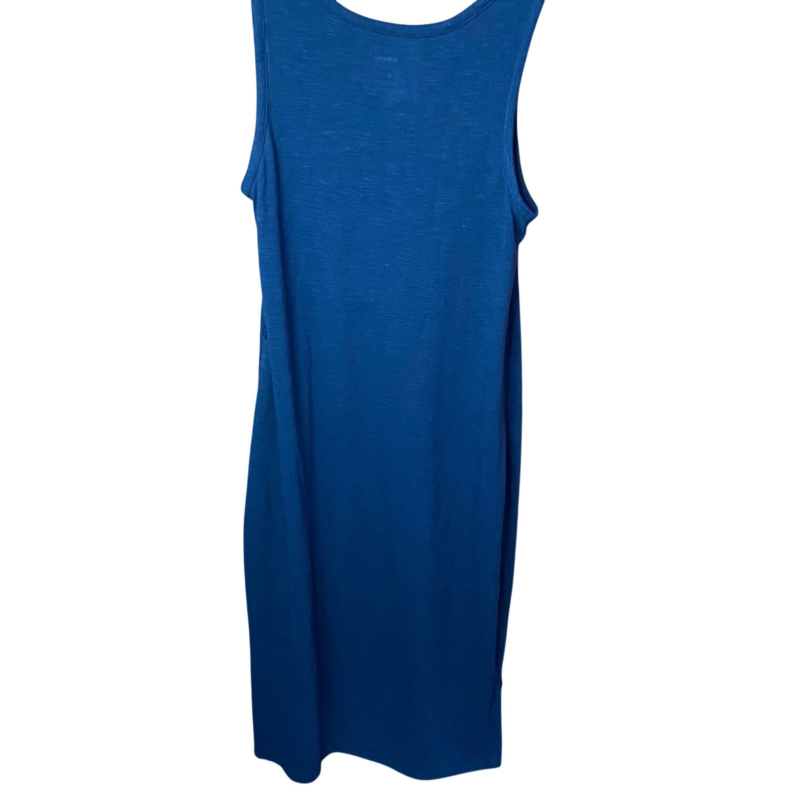 Sonoma Tank Dress Womens Small Blue High Low Slub Knit Scoop Neck