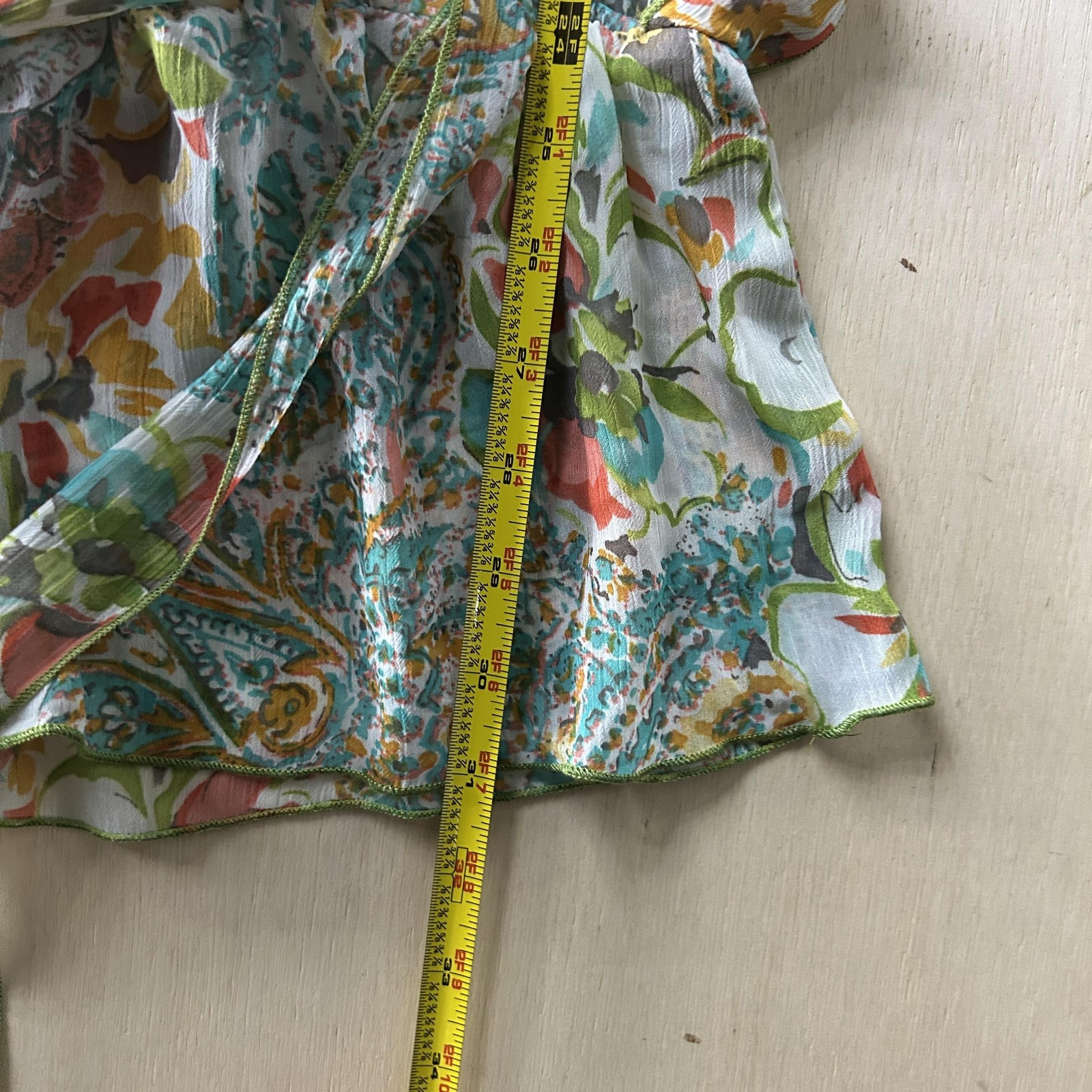 Do & Be Dress Womens Medium Multicolor Floral Chiffon Tie Strap Ruffle Sundress