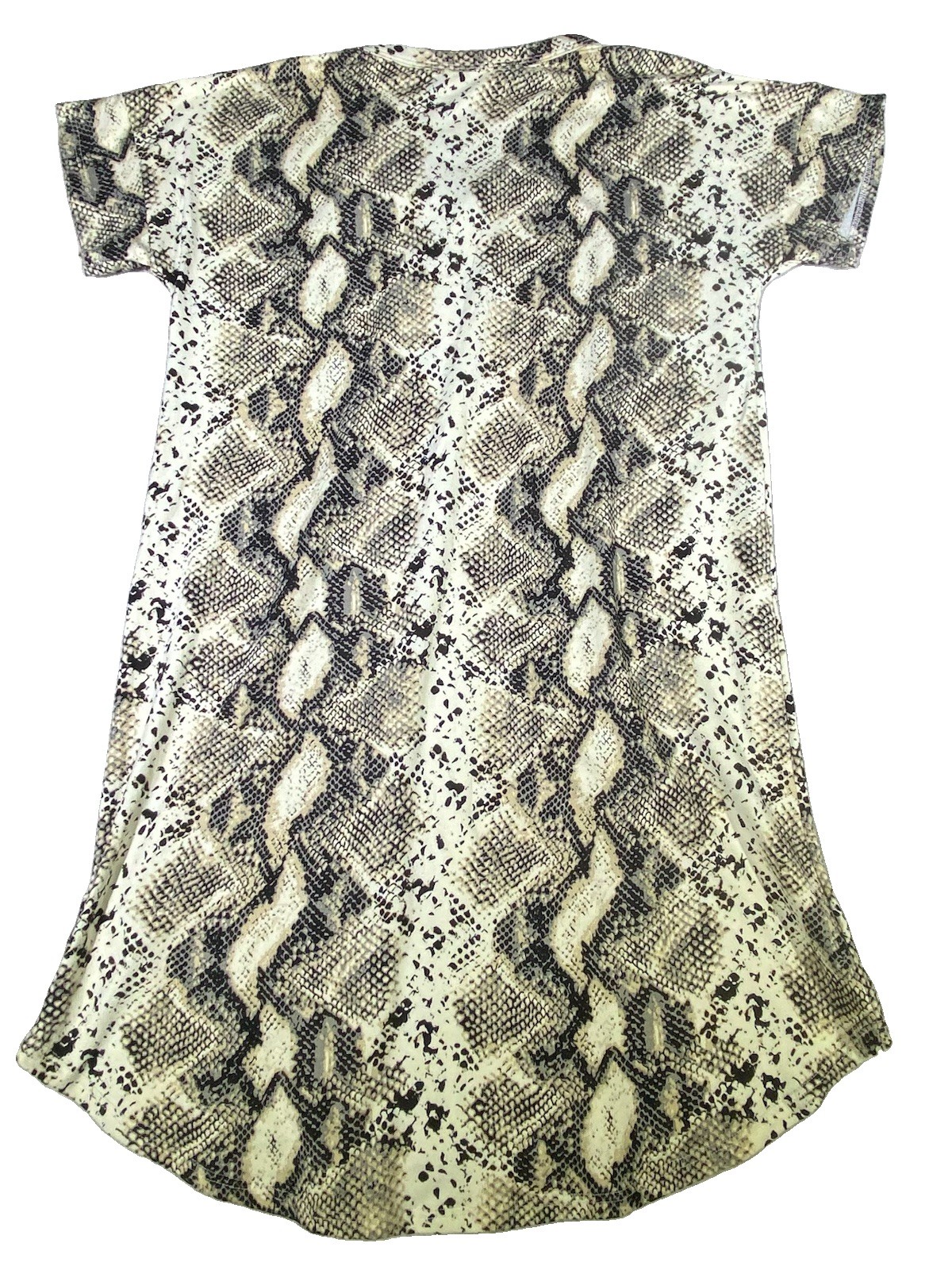 Texas True Threads Snake Print Dress Size Small Short Sleeve V-Neck Western
