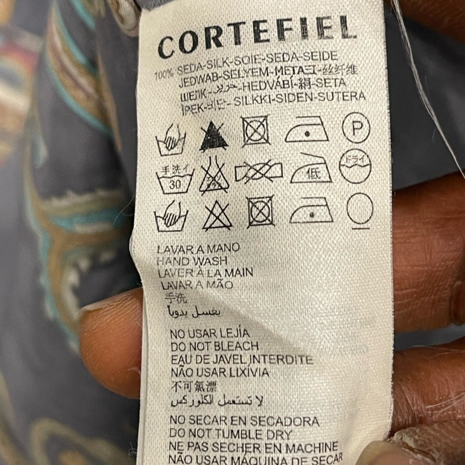 Cortefiel Elegant Multicolor Spaghetti Strap Dress Size:L