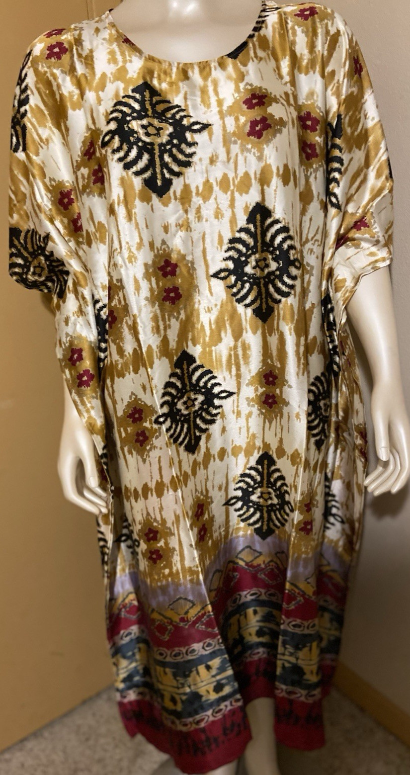 Long Caftan Muted Multicolors from Ashro One Size Fits Most new