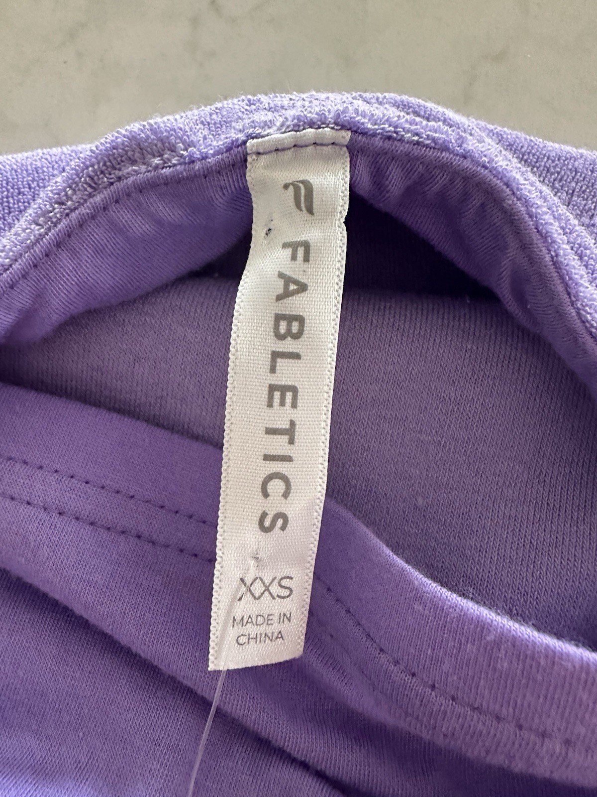 Fabletics Island Terry Halter XXS Purple Dress Swim Beach Resort Athleisure