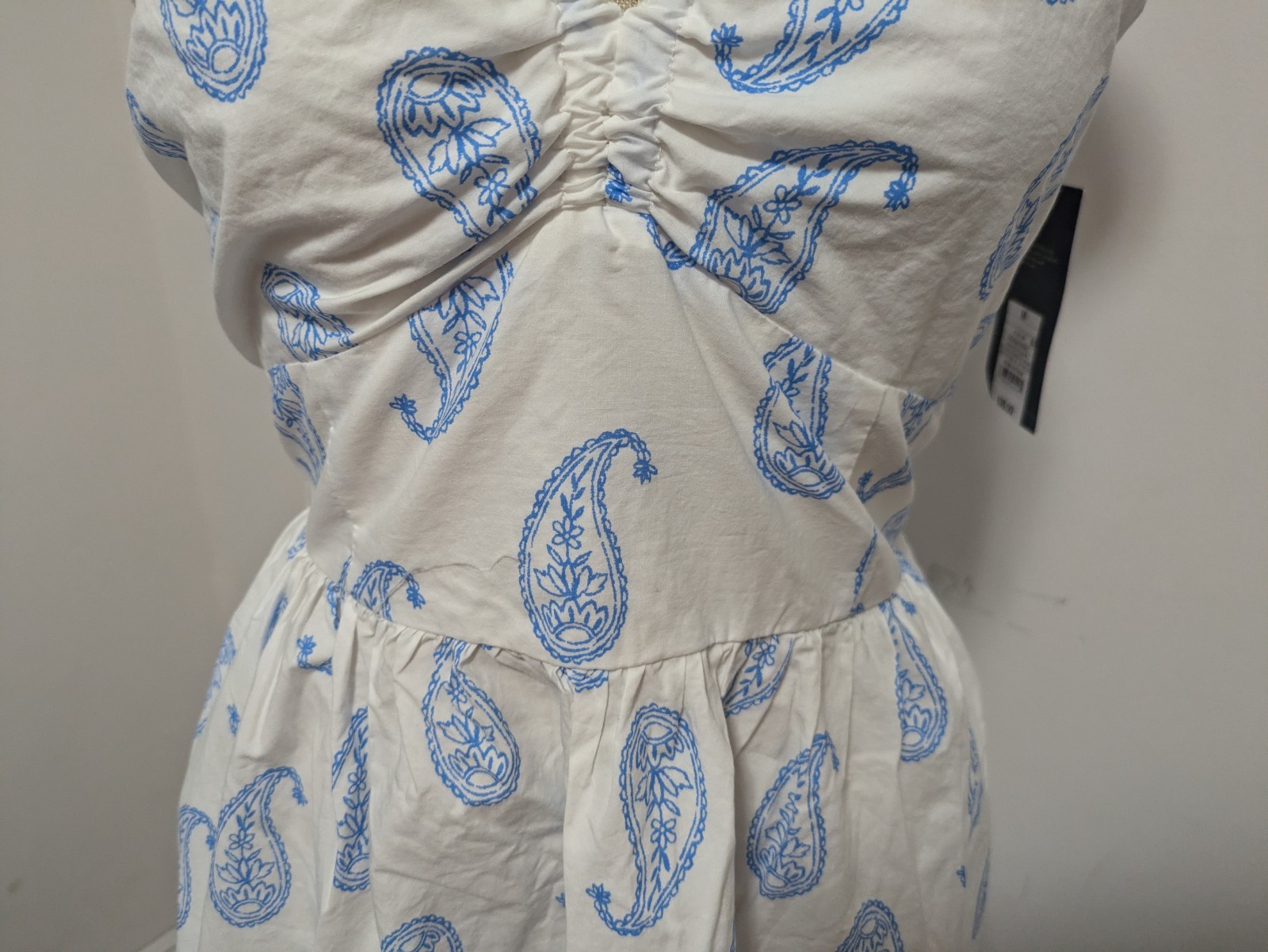 Universal Thread Maxi Halter Dress Paisley SMALL Beachy Resort Coastal Vacation