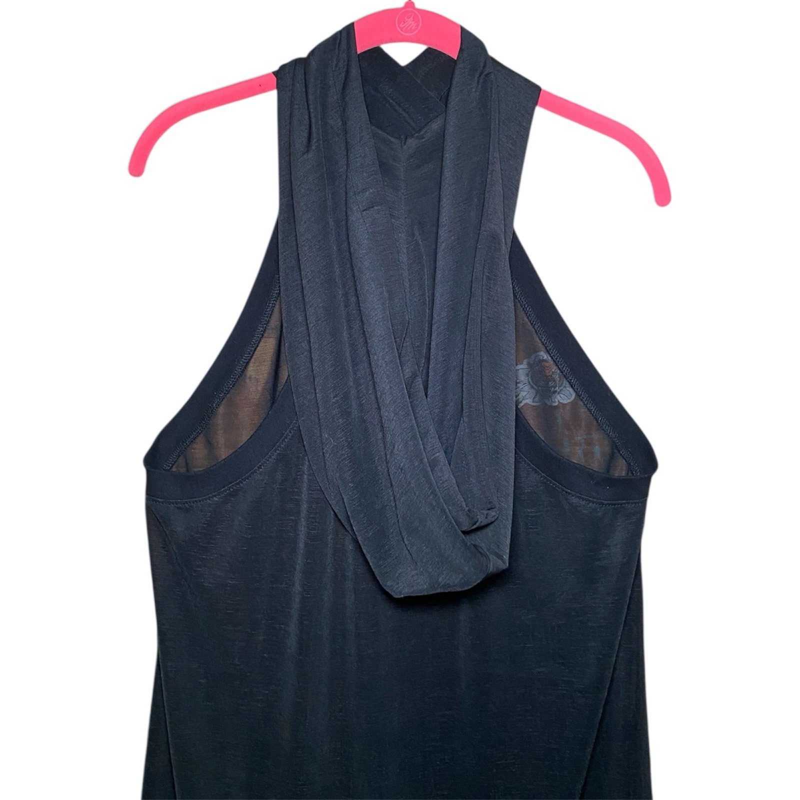 Dolls Kill Mesh Hooded Side Slit Maxi Dress Size Large Witchy Goth