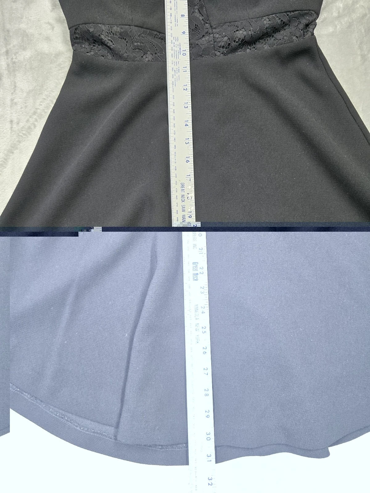 BCBGeneration A Line Shift Dress Womens 4 Black Sleeveless Midi Lined Zip