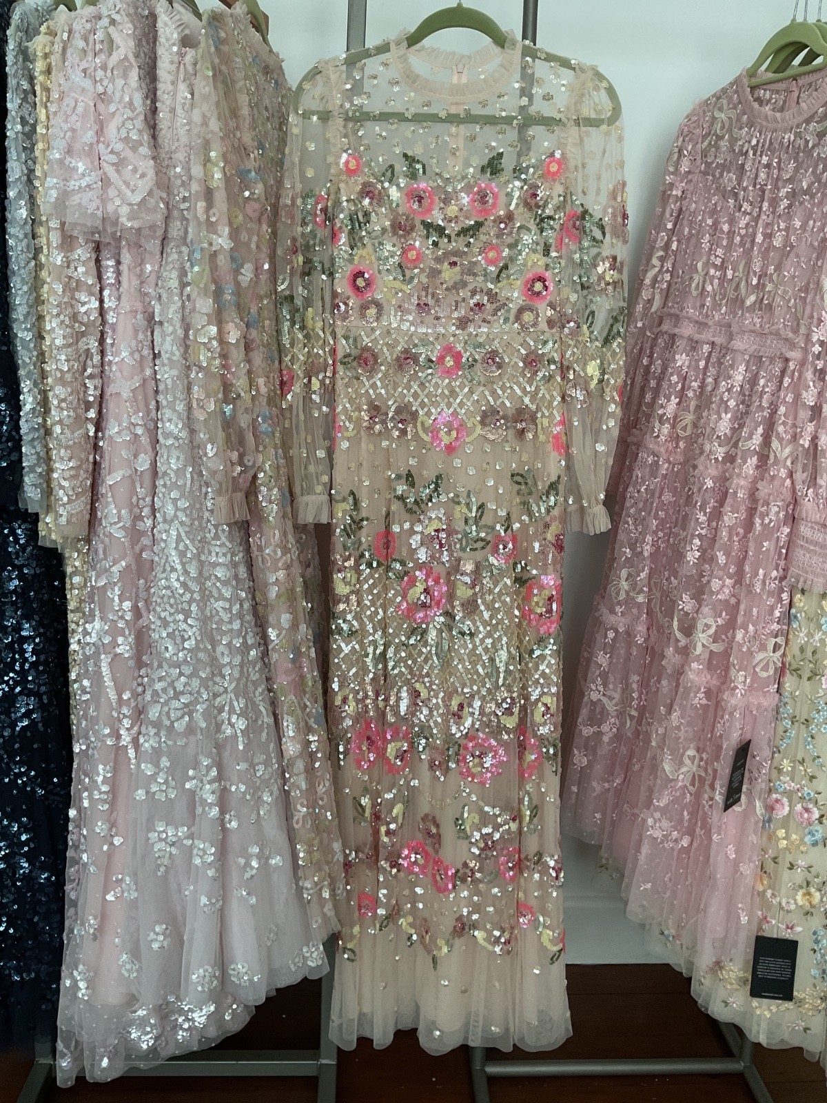 Needle & Thread ‘Rosalie’ Gown Maxi Dress RARE BNWT sequinned embellished UK10