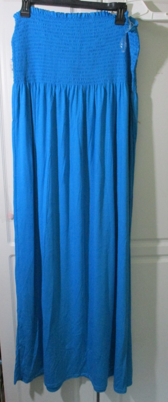SAUCI~ Blue STRAPLESS LONG BANDEAU MAXI DRESS Women’s XXL~NWT