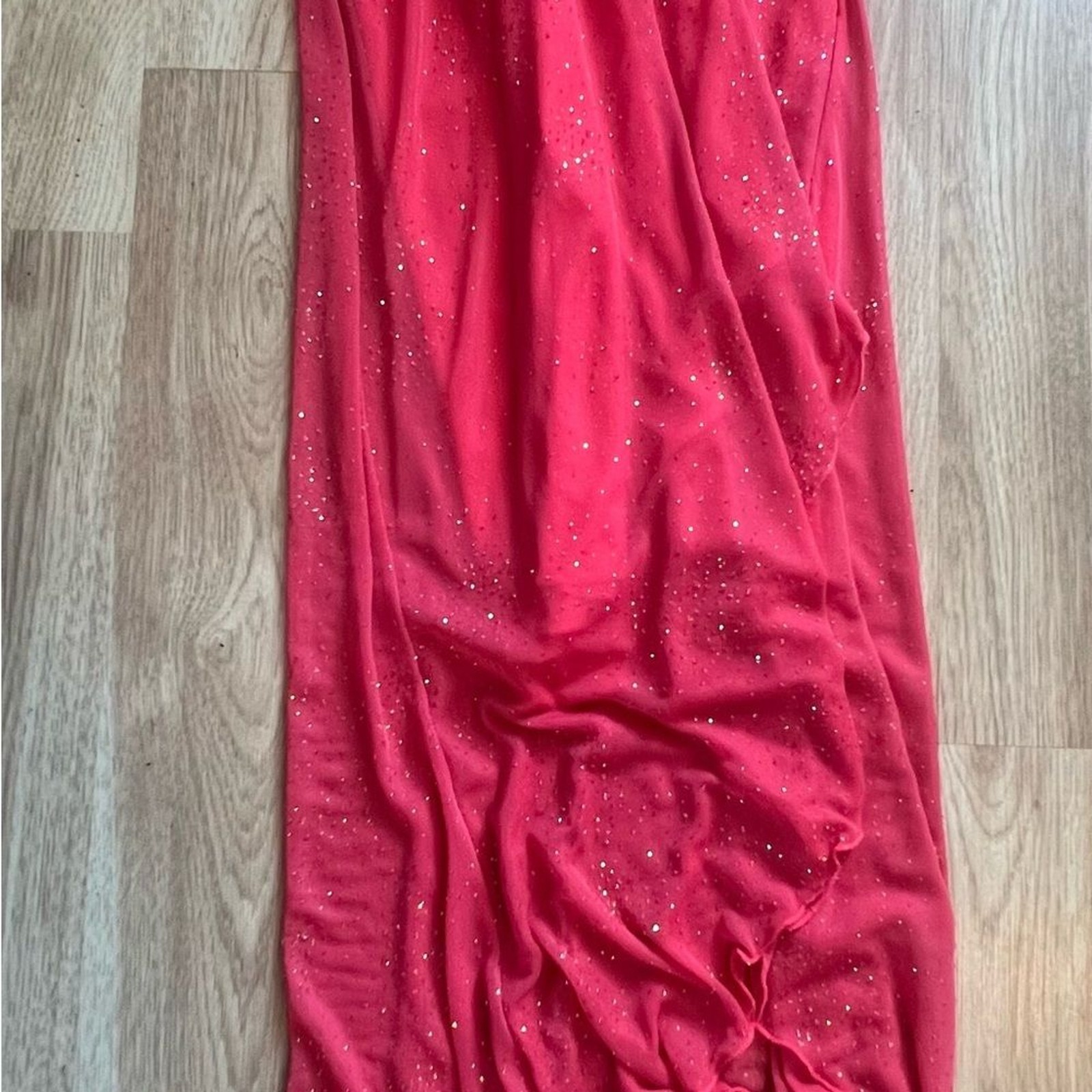 Candy Rocket Pink Sparkle High-Low Dress Size Small
