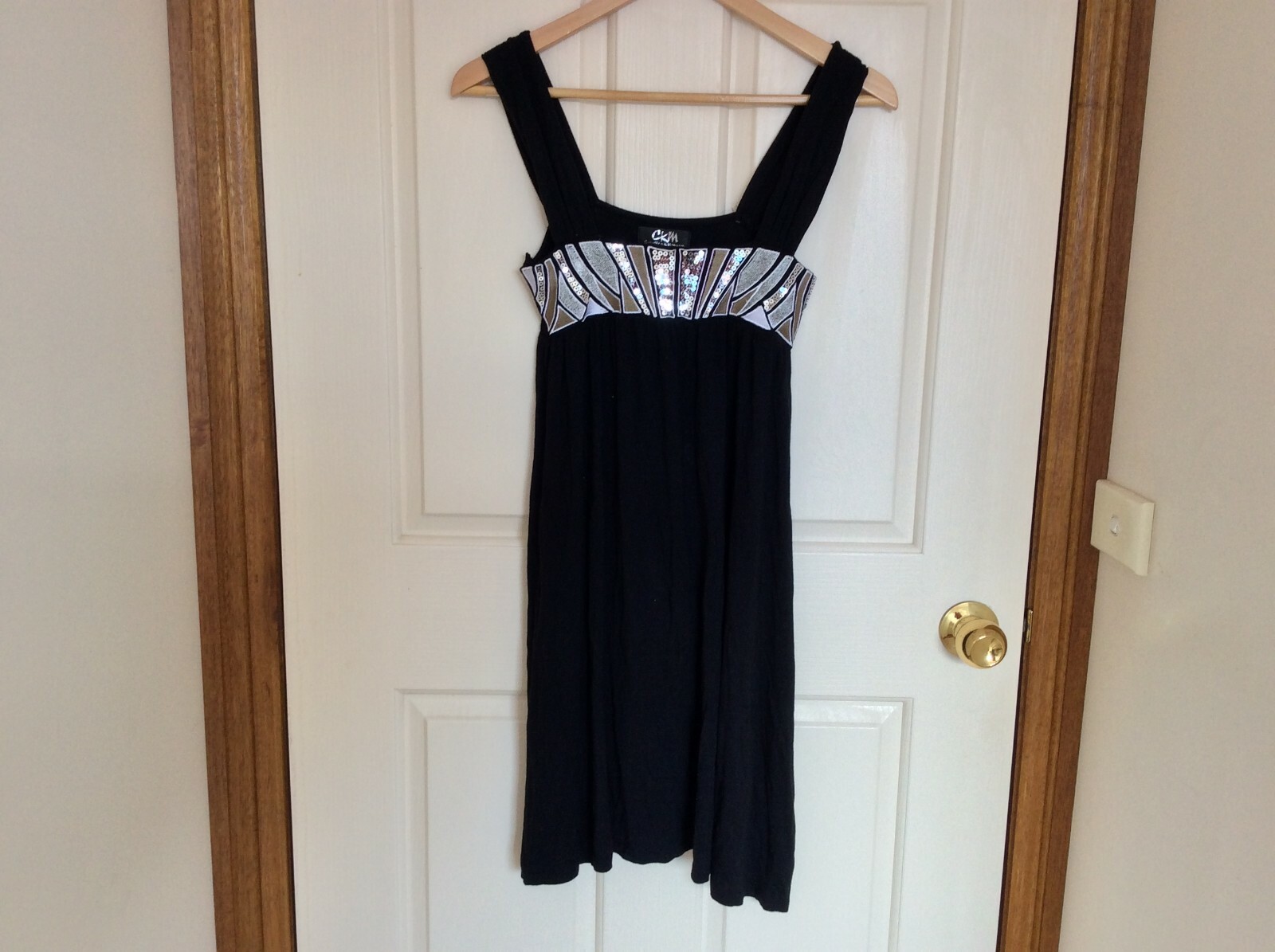 CAROLINE MORGAN Women’s Black Sleeveless stretch dress size M