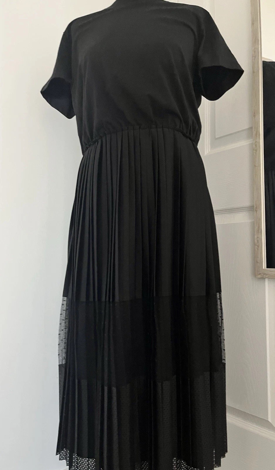 Red Valentino Black Midi Dress M IT42 US6 UK10 NWT