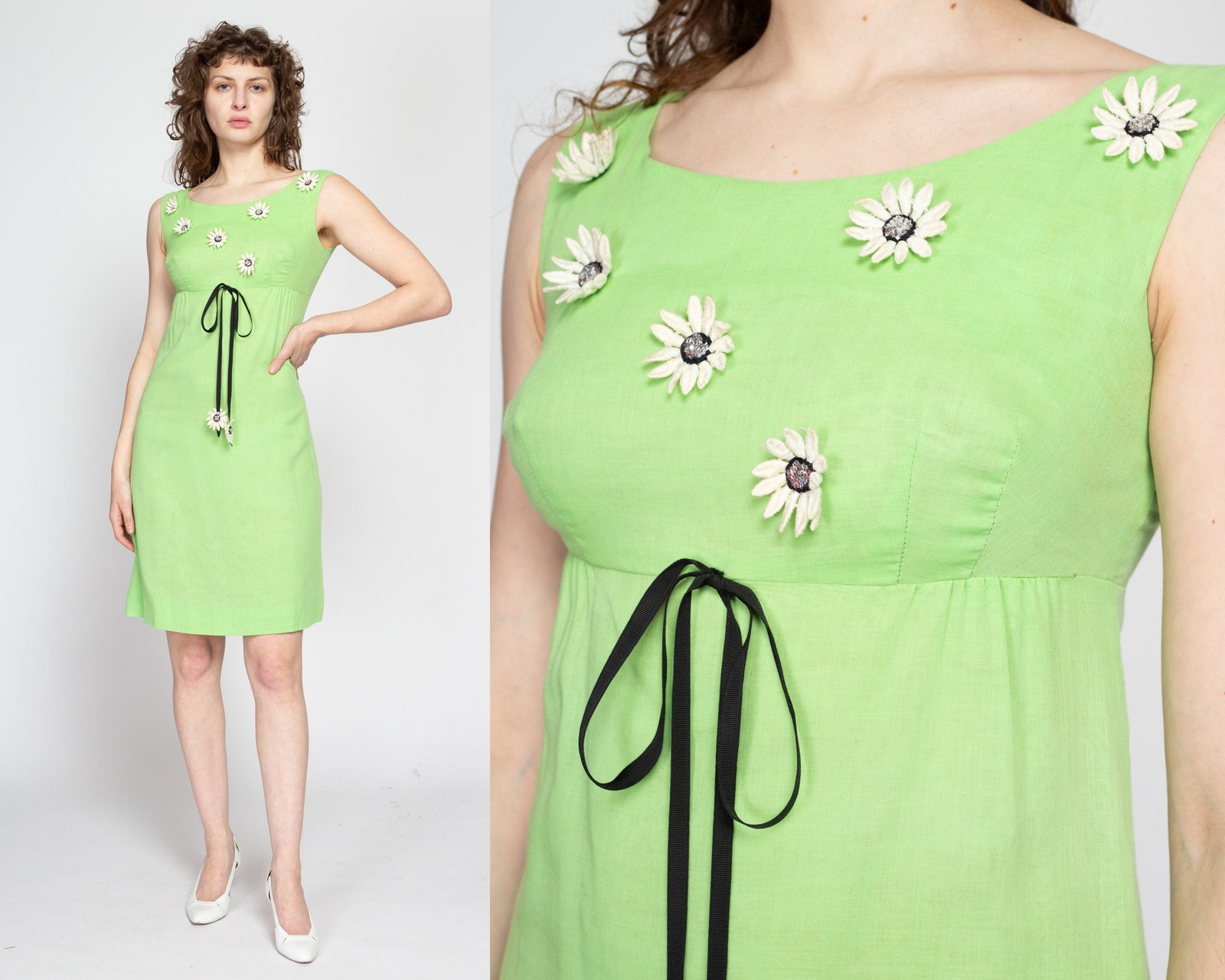 Vintage 60s Jody California Daisy Mini Dress – Small